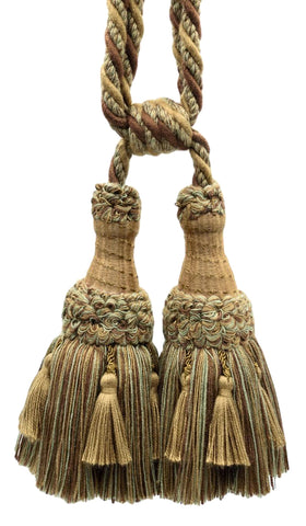 DÉCOPRO Beautifully Handcrafted Curtain & Drapery Tassel Tieback with Matte Finish, Tassel Length 6