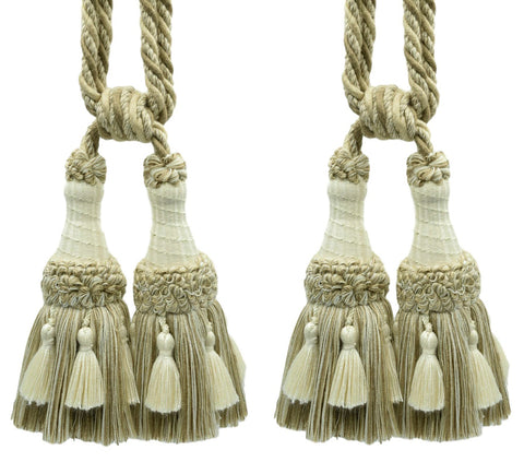 DÉCOPRO Beautifully Handcrafted Curtain & Drapery Tassel Tieback with Matte Finish, Tassel Length 6