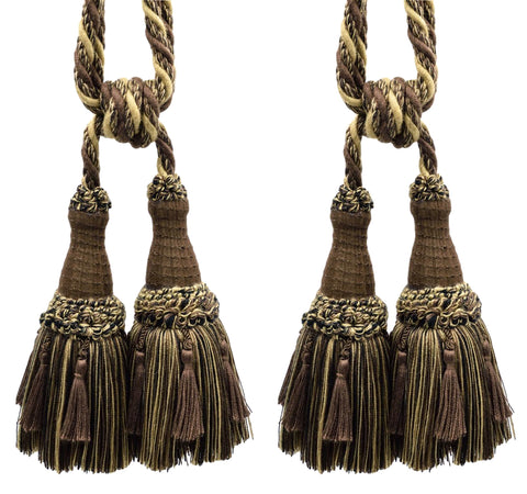 DÉCOPRO Beautifully Handcrafted Curtain & Drapery Tassel Tieback with Matte Finish, Tassel Length 6