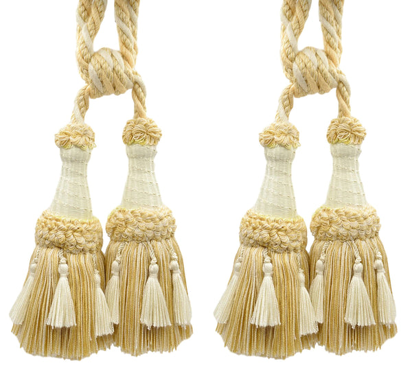 DÉCOPRO Beautifully Handcrafted Curtain & Drapery Tassel Tieback with Matte Finish, Tassel Length 6