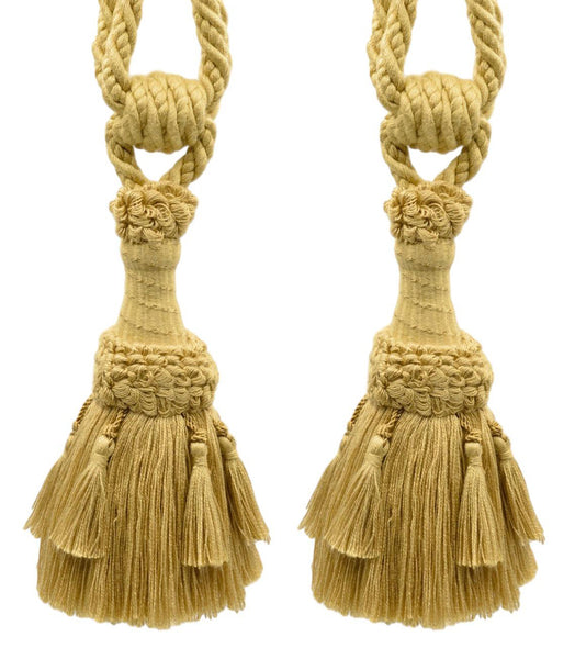 DÉCOPRO Beautifully Handcrafted Curtain & Drapery Tassel Tieback with Matte Finish, Tassel Length 6