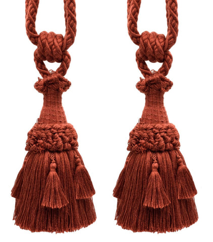 DÉCOPRO Beautifully Handcrafted Curtain & Drapery Tassel Tieback with Matte Finish, Tassel Length 6