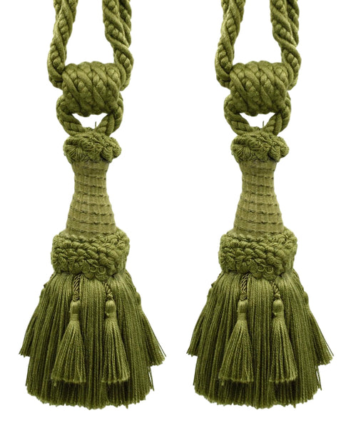 DÉCOPRO Beautifully Handcrafted Curtain & Drapery Tassel Tieback with Matte Finish, Tassel Length 6