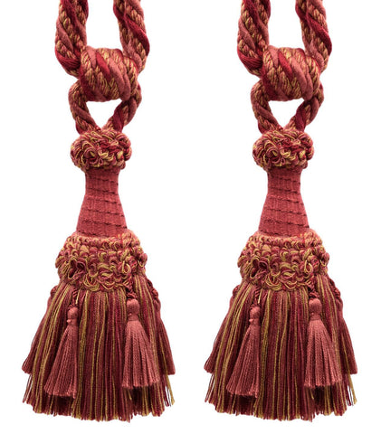 DÉCOPRO Beautifully Handcrafted Curtain & Drapery Tassel Tieback with Matte Finish, Tassel Length 6