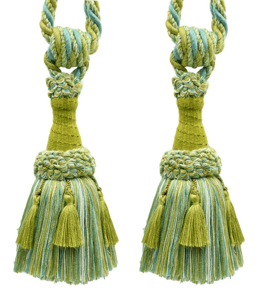 DÉCOPRO Beautifully Handcrafted Curtain & Drapery Tassel Tieback with Matte Finish, Tassel Length 6