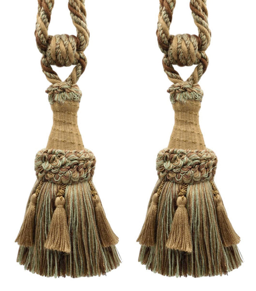 DÉCOPRO Beautifully Handcrafted Curtain & Drapery Tassel Tieback with Matte Finish, Tassel Length 6