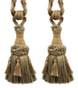 DÉCOPRO Beautifully Handcrafted Curtain & Drapery Tassel Tieback with Matte Finish, Tassel Length 6