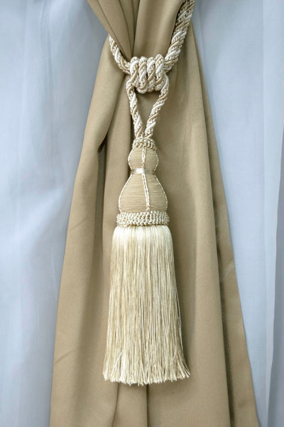 DÉCOPRO Elegant Large Tassel Tieback for Curtains & Draperies, Tassel Length 12
