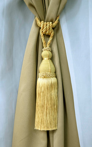 DÉCOPRO Elegant Large Tassel Tieback for Curtains & Draperies, Tassel Length 12
