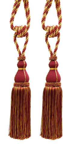 DÉCOPRO Elegant Large Tassel Tieback for Curtains & Draperies, Tassel Length 12