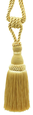 DÉCOPRO Noblesse Collection Elegant Curtain & Drapery Tassel Tieback, Tassel Length 8