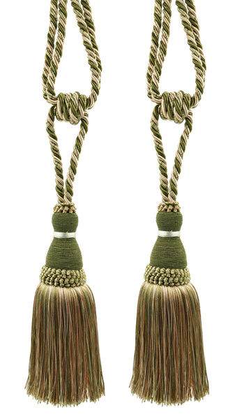 DÉCOPRO Noblesse Collection Elegant Curtain & Drapery Tassel Tieback, Tassel Length 8
