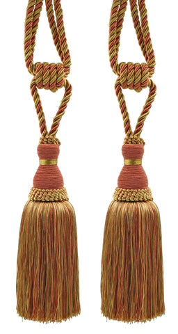 DÉCOPRO Noblesse Collection Elegant Curtain & Drapery Tassel Tieback, Tassel Length 8