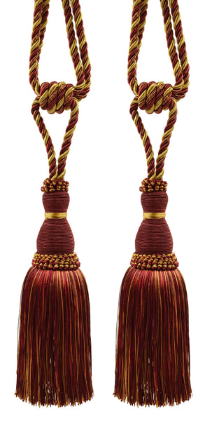 DÉCOPRO Noblesse Collection Elegant Curtain & Drapery Tassel Tieback, Tassel Length 8