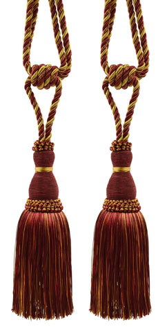 DÉCOPRO Noblesse Collection Elegant Curtain & Drapery Tassel Tieback, Tassel Length 8