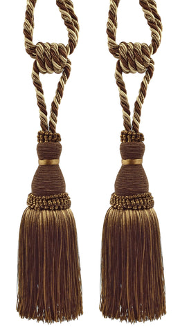 DÉCOPRO Noblesse Collection Elegant Curtain & Drapery Tassel Tieback, Tassel Length 8