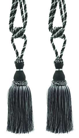 DÉCOPRO Noblesse Collection Elegant Curtain & Drapery Tassel Tieback, Tassel Length 8