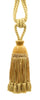 DÉCOPRO Beautiful Ribbon Curtain & Drapery Tassel Tieback Embellished with Hand Tied Tassels, Tassel Length 9 1/2