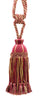 DÉCOPRO Beautiful Ribbon Curtain & Drapery Tassel Tieback Embellished with Hand Tied Tassels, Tassel Length 9 1/2