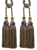 DÉCOPRO Elegant Criss Cross Double Curtain & Drapery Tassel Tieback, Tassel Length 10