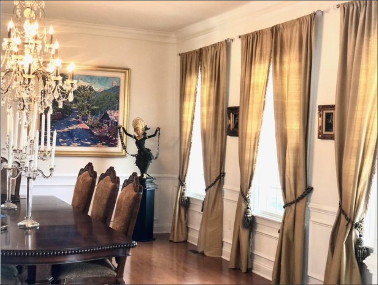 DÉCOPRO Lavish Large Curtain Tassel Tieback, Hand Crafted - Luxurious Drapery Accessory, Tassel Length 11" (27.5cm), Spread 34" (86cm) # TBIL1, Golden Medley Black #K9C4 (Pure Black, Yellow Gold, Light Gold) | Set of 10 - DecoPro