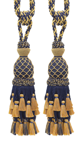DÉCOPRO Lavish Large Curtain Tassel Tieback, Hand Crafted - Luxurious Drapery Accessory, Tassel Length 11