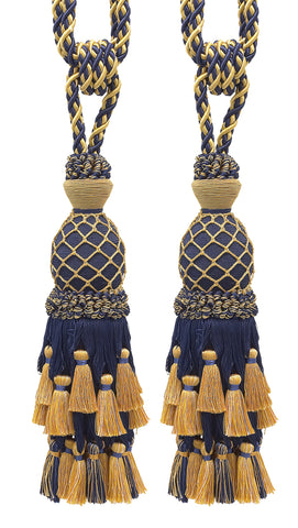 DÉCOPRO Lavish Large Curtain Tassel Tieback, Hand Crafted - Luxurious Drapery Accessory, Tassel Length 11