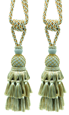 DÉCOPRO Lavish Large Curtain Tassel Tieback, Hand Crafted - Luxurious Drapery Accessory, Tassel Length 11