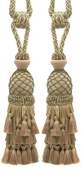 DÉCOPRO Lavish Large Curtain Tassel Tieback, Hand Crafted - Luxurious Drapery Accessory, Tassel Length 11