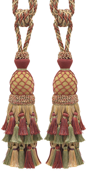DÉCOPRO Lavish Large Curtain Tassel Tieback, Hand Crafted - Luxurious Drapery Accessory, Tassel Length 11