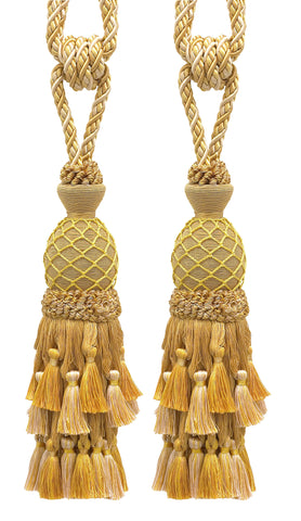 DÉCOPRO Lavish Large Curtain Tassel Tieback, Hand Crafted - Luxurious Drapery Accessory, Tassel Length 11