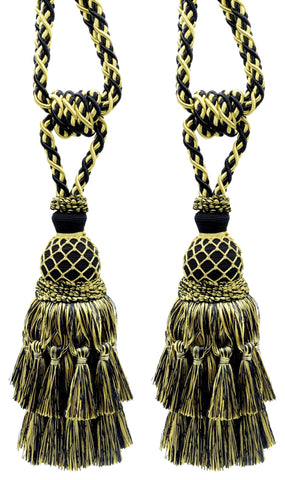 DÉCOPRO Lavish Large Curtain Tassel Tieback, Hand Crafted - Luxurious Drapery Accessory, Tassel Length 11