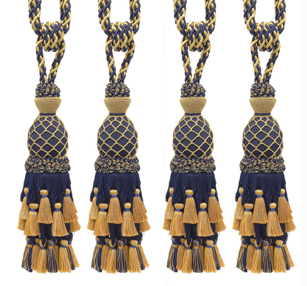 DÉCOPRO Lavish Large Curtain Tassel Tieback, Hand Crafted - Luxurious Drapery Accessory, Tassel Length 11