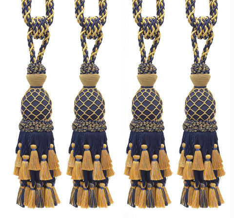 DÉCOPRO Lavish Large Curtain Tassel Tieback, Hand Crafted - Luxurious Drapery Accessory, Tassel Length 11