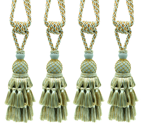 DÉCOPRO Lavish Large Curtain Tassel Tieback, Hand Crafted - Luxurious Drapery Accessory, Tassel Length 11