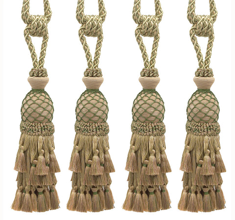 DÉCOPRO Lavish Large Curtain Tassel Tieback, Hand Crafted - Luxurious Drapery Accessory, Tassel Length 11