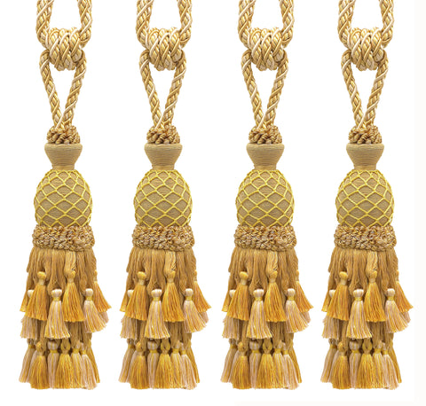 DÉCOPRO Lavish Large Curtain Tassel Tieback, Hand Crafted - Luxurious Drapery Accessory, Tassel Length 11