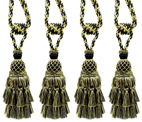DÉCOPRO Lavish Large Curtain Tassel Tieback, Hand Crafted - Luxurious Drapery Accessory, Tassel Length 11