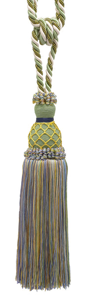 DÉCOPRO Elegant Netted Curtain & Drapery Tassel Tieback, Tassel Length 10