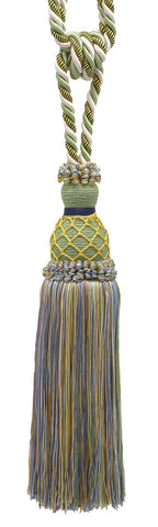 DÉCOPRO Elegant Netted Curtain & Drapery Tassel Tieback, Tassel Length 10