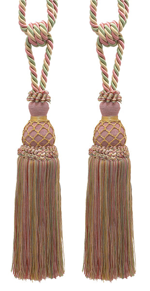 DÉCOPRO Elegant Netted Curtain & Drapery Tassel Tieback, Tassel Length 10