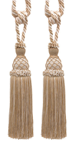 DÉCOPRO Elegant Netted Curtain & Drapery Tassel Tieback, Tassel Length 10