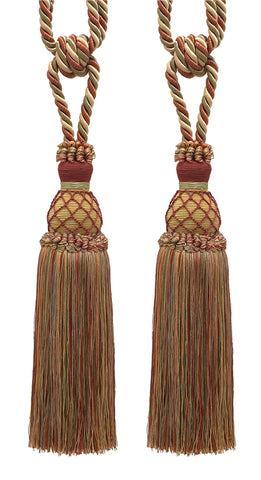 DÉCOPRO Elegant Netted Curtain & Drapery Tassel Tieback, Tassel Length 10