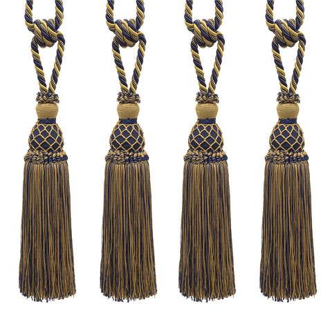 DÉCOPRO Elegant Netted Curtain & Drapery Tassel Tieback, Tassel Length 10
