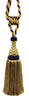 DÉCOPRO Elegant Handcrafted Curtain & Drapery Tassel Tieback with Decorative Lattice Design, Tassel Length 9
