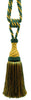 DÉCOPRO Elegant Handcrafted Curtain & Drapery Tassel Tieback with Decorative Lattice Design, Tassel Length 9