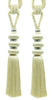 DÉCOPRO Elegant Curtain & Drapery Tassel Tieback, Contemporary Design, with Silver Metal Accents, Tassel Length 10