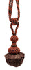 DÉCOPRO Exquisite Pom Design Curtain & Drapery with Elegant Hand Crocheted Net Tassel Tieback, Tassel Length 3