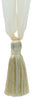 DÉCOPRO Elegant Organza Ribbon Curtain and Drapery Tassel Tieback, Tassel Length 4