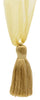 DÉCOPRO Elegant Organza Ribbon Curtain and Drapery Tassel Tieback, Tassel Length 4